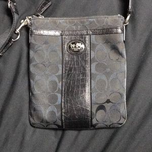 Classic Black Coach Crossbody Purse